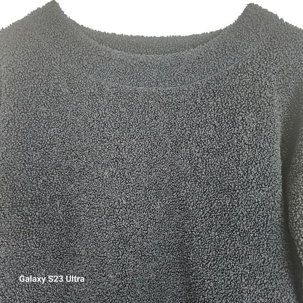 J. Crew Womens Vintage Fleece Crew Neck Pullover Sweater Size XS Navy Preppy